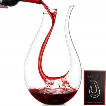 Karafa, dekantér na víno 1,5 L sklo křišťálové 1500 ml