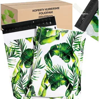 Obálka PLASTOVÉ OBÁLKY PEVNÉ OBÁLKY 255x370 ZELENÉ LISTY 50 Ks