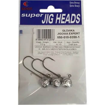 Rybářský háček Jigová hlavička Expert Super Jig Heads, velikost háčku 3/0, 5g