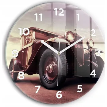 Hodiny Nástěnné hodiny Wallfluente hnědé 30 cm