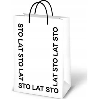 Dárková taška Dárková taška velká, ozdobná - Balení na Dárek "Sto let" k narozeninám, 48x32 cm