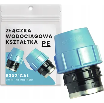 Vodovodní potrubí PŘÍMÁ SPOJKA PE ŠROUBOVACÍ 63X2" 4552