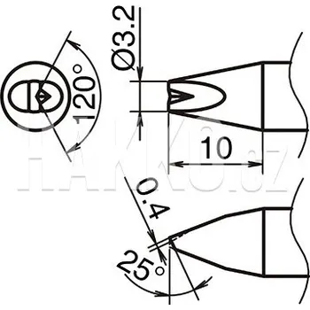 Pájecí hrot Pájecí hrot HAKKO T53-DR32 - 107005220