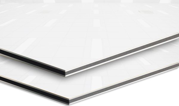 AL-Bond 3mm 3050x1000x3mm, bílá/bílá