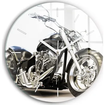 Hodiny Nástěnné hodiny Wallfluente černé 30 cm