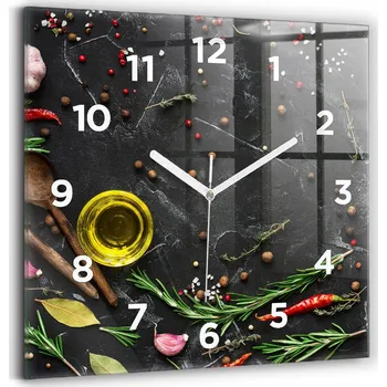 Hodiny Nástěnné hodiny Wallfluent černé 30 cm