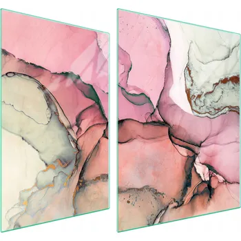 Obraz Skleněná ochranná deska na sporák 70x52 Mramor