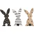 Velikonoční dekorace Textilomanie Wooden Bobby dřevěný velikonoční zajíček mix motivů