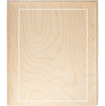 BOXIE CLEAR S. Dřevěná krabice 130 Zadní část, 120 x 160 Gravírování laserem, 1 barva