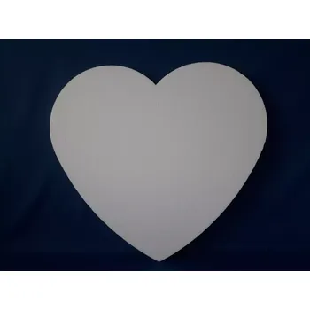 Polystyrenové srdce 60 plné "L" EPS dekorační výřez