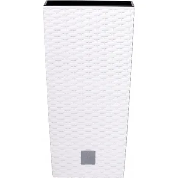 Květináč Květináč Prosperplast Rato Square plast 26,5 x 50 cm bílý