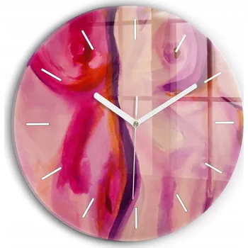 Hodiny Nástěnné hodiny Wallfluente růžové 30 cm