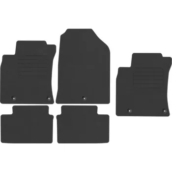 autokoberec Kobercové rohožky Edecor velurové 5 ks