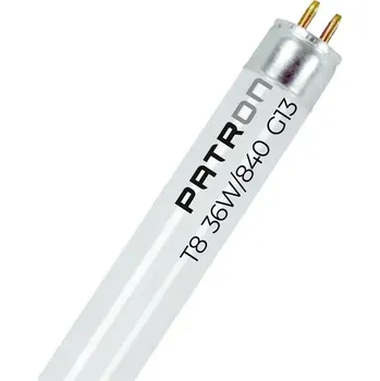 LED trubice Trubice zářivková 36W/840 T8 2500lm 4000K neutrální bílá 1200mm PATRON 05770