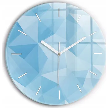 Hodiny Nástěnné hodiny Wallfluente modré 30 cm
