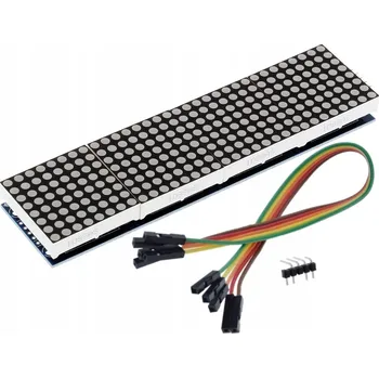 Elektronická stavebnice LED maticový modul 8x32 MAX7219 AVR Zelený Arduino