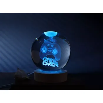 Lampička Křišťálová herní koule – LED lampička 10 cm