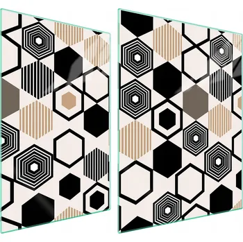 Obraz Skleněná ochranná deska na sporák 70x52 Vzor