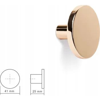 Nábytková úchytka ZLATÝ LESK VIEFE 0168 COMO Fi 41mm