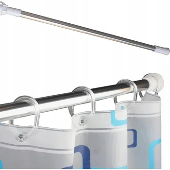 Tyč na sprchový závěs Rozpěrná sprchová tyč Decortrend 115-190 x 18 mm, bílá