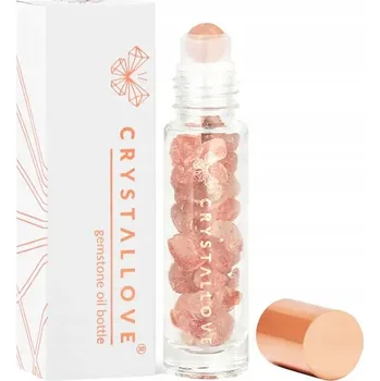 CRYSTALLOVE Lahvička s krystaly na olej 10 ml - jahodový křemen