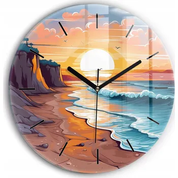 Hodiny Nástěnné hodiny Wallfluente vícebarevné 30 cm