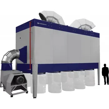 odsavač pilin Průmyslové odsávání třísek a pilin Vibra Motor DC47850 m³/h PREMIUM 60HP