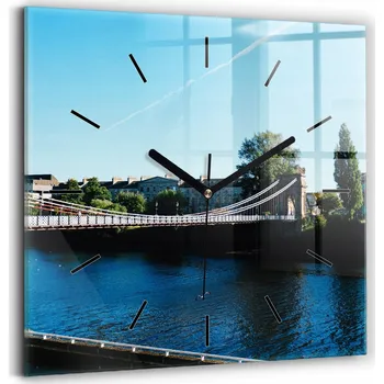 Hodiny Nástěnné hodiny Wallfluent černé 30 cm