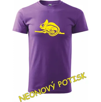 Chlapecké tričko ON-DESIGN Dětské tričko s CHAMELEONEM Velikost: 146 cm/10 let, Barva: fialová