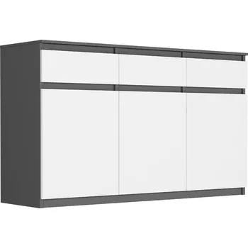 Komoda Komoda Framire 120 x 40 x 98 cm antracit a bílá matná