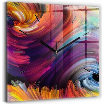 Hodiny Nástěnné hodiny Wallfluent černé 30 cm