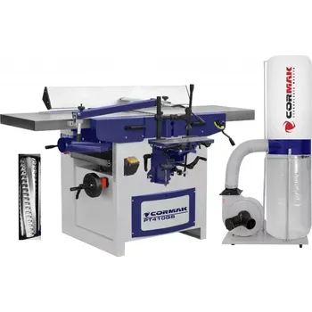 Hoblovka Hrubý hoblík CORMAK PT410QS se spirálovou hřídelí + odsávání FM300 + hadice 3 mb