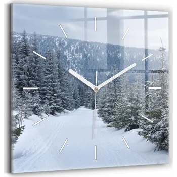 Hodiny Nástěnné hodiny Wallfluent bílé 30 cm