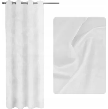 Závěs polozatemňovací s kroužky 140 cm x 250 cm