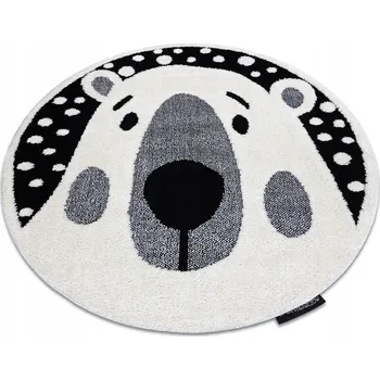 Koberec KOBEREC DĚTSKÝ KULATÝ 120 cm MEDVÍDEK krémový #GR4125