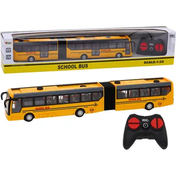 RC model auta LEAN Toys 17847 školní autobus kloubový 1:32 žlutý