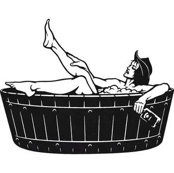 Obraz AŽUROVÝ OBRAZ NÁSTĚNNÁ DEKORACE ŽENA VE VANĚ 40CM