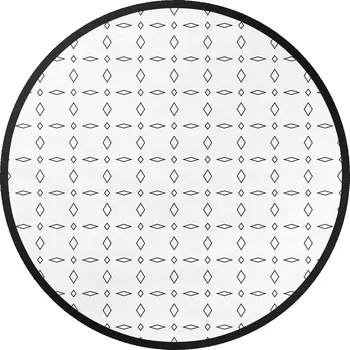 Koberec Kulatý Koberec Vinyl PVC průměr 70 cm Minimalistické moderní ornamenty