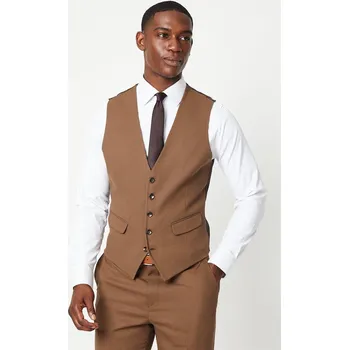 Dámská vesta BURTON HNĚDÁ VESTA DO OBLEKU (S)