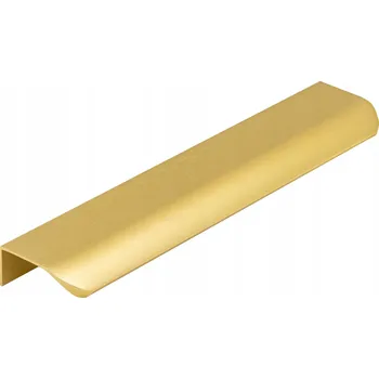 Nábytkové kování NÁBYTKOVÁ ÚCHYTKA 130 MM MATNÁ HRANOVÁ ZLATÁ LOFT