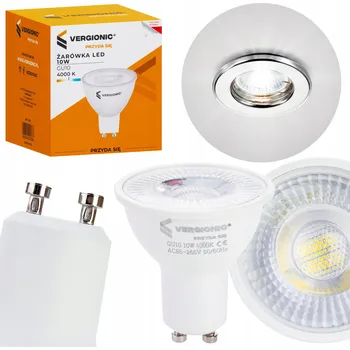 Žárovka LED žárovka GU10 10W 4000K VERGIONIC