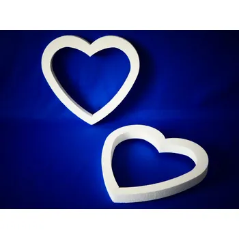 Polystyrenové srdce 30 - EPS dekorační výřez