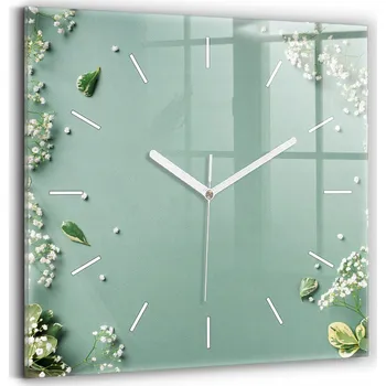 Hodiny Nástěnné hodiny Wallfluent zelené 30 cm