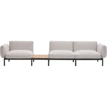 Zahradní pohovka Kave Home Zahradní pohovka Sorells 341 cm se stolkem