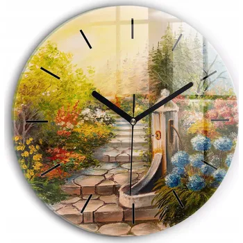 Hodiny Nástěnné hodiny Wallfluente zelené 30 cm