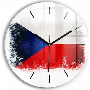 Hodiny Nástěnné hodiny Wallfluente bílé 30 cm