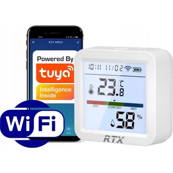 Meteostanice RTX Senzor teploty a vlhkosti s LCD displejem TUYA WIFI