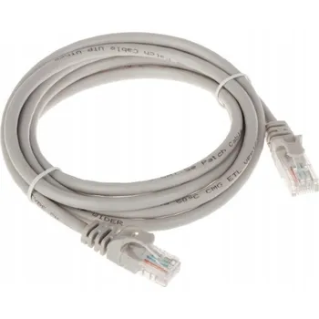 Síťový kabel Patchcord Cat5e DELTA 1,8 m šedý