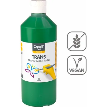 Výtvarná barva Creall transparentní barva Trans, 500 ml, zelená
