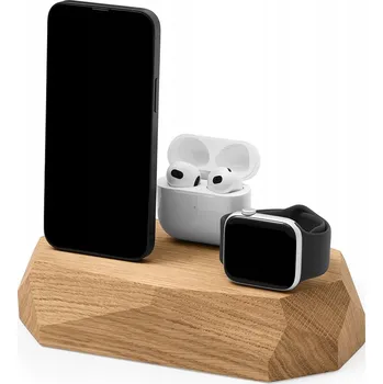 Dokovací stanice 3v1 - Triple Dock - Dub - 2 x Lightning